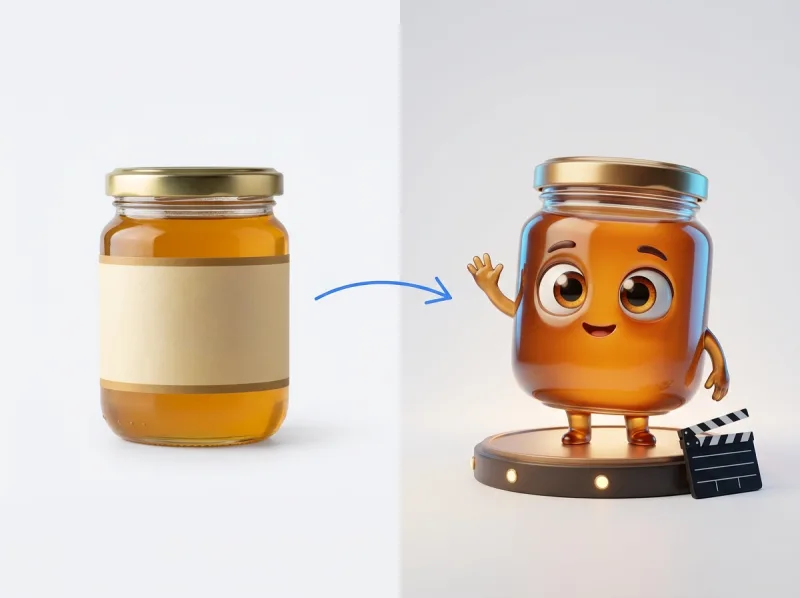 Pixar-style Video Ad Flow example output