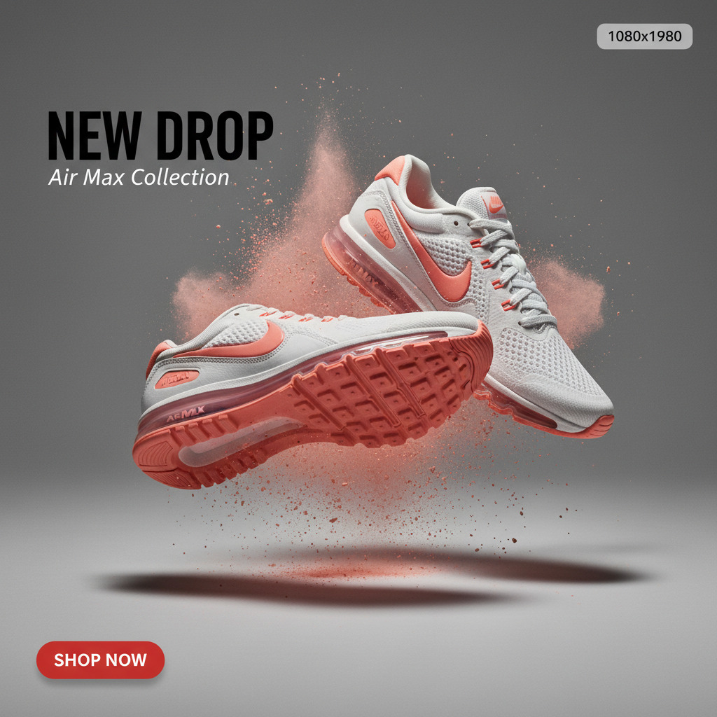 High-impact product launch example ad creative